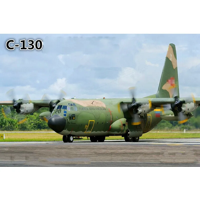 3D бумажная модель C-130 Hercules Transporter военного веера самолета литый под давлением ВВС