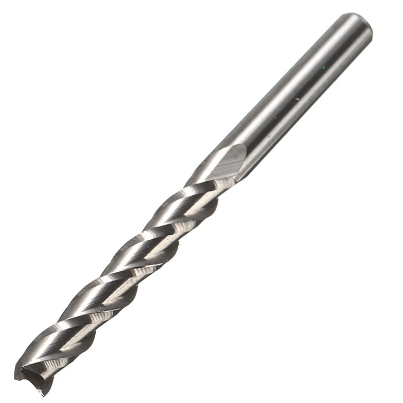 1Pc 1/8" Helical Milling Cutter Cutting 3 Flute Router Bits For Acrylic Wood Plastic Tools 22mm x 3.175mm |
