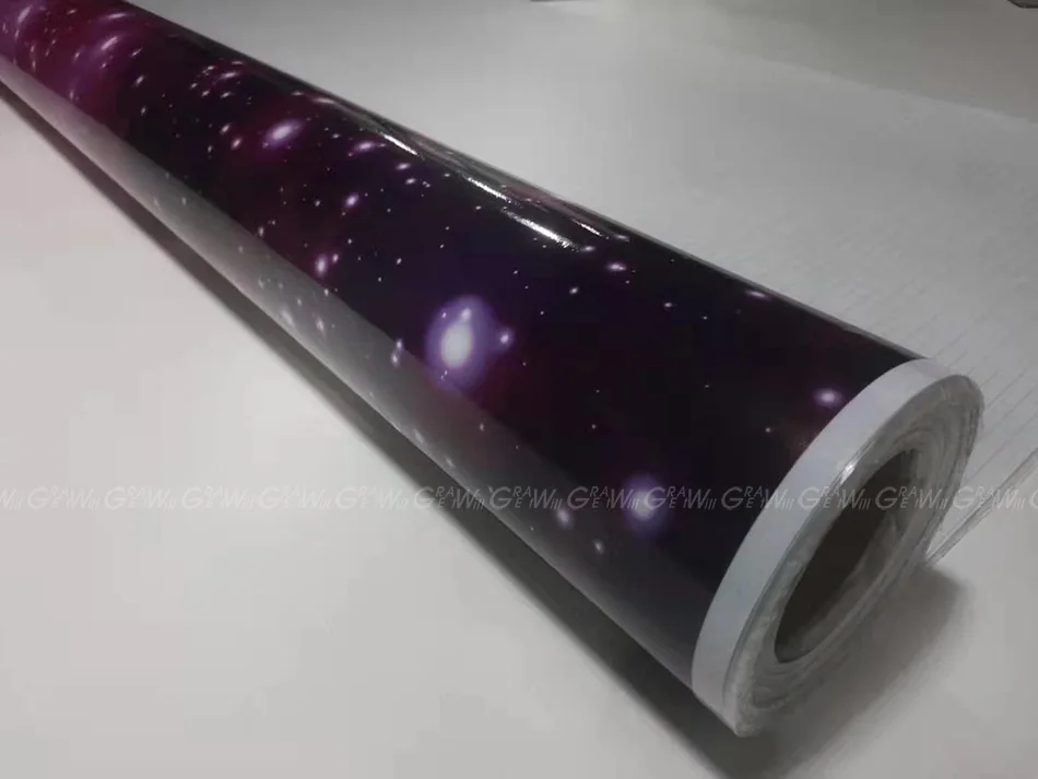 Galaxy виниловая пленка наклейка бомба звездное небо виниловая пленка для отделки автомобиля Наклейка Бомба наклейка с воздухом 1,52X30 м/рулон 5x98ft