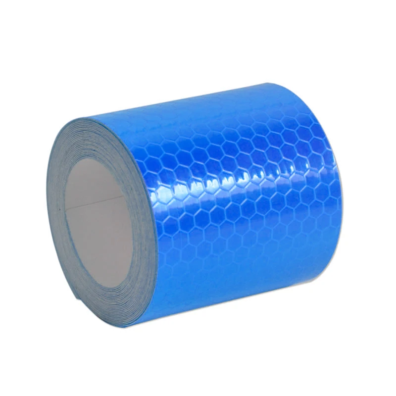 blue Светоотражающие полосы LUDUO 5 см x 3 м, автомобильные наклейки, знак безопасности, Предупреждение светящаяся темная Ночная лента, мотоциклетная пленка, аксессуары - Цвет: blue