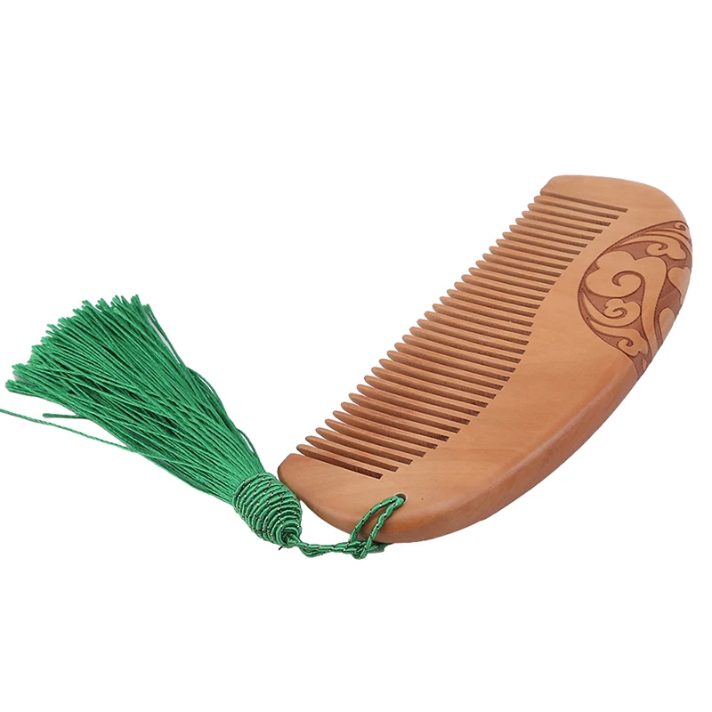 Утолщенная бутиковая старое красное дерево резная Расческа Антистатические