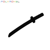 building blocks technicalal parts katana ninja sword weapon arms 10 pcs moc compatible with brands toys for children 21459