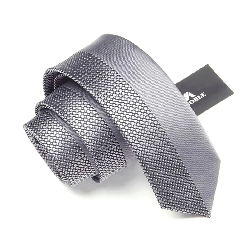 Новинка 2020, мужские деловые жаккардовые галстуки, тканые повседневные тонкие галстуки 6 см для мужчин, Серебряные Элегантные галстуки, мужс... от AliExpress WW