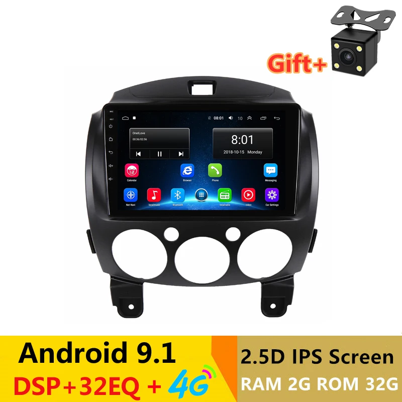 9 &quotАвтомобильный dvd плеер на основе Android GPS для Mazda 2 2007 2008 2009 2010 2011 2012 аудио Радио