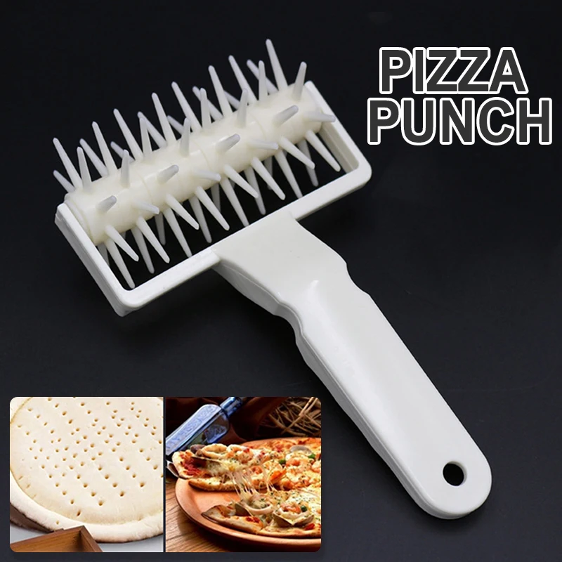 

1pcs Pizza Rolling Pin Punch Pastry Roller Pin Biscuit Dough Pie Hole Embossing Dough Roller Lattice Craft Baking Cooking Tool