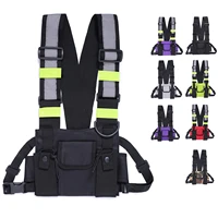 chest front pack pouch holster vest rig bag for walkie talkie bags outdoor tactical vest radio harness