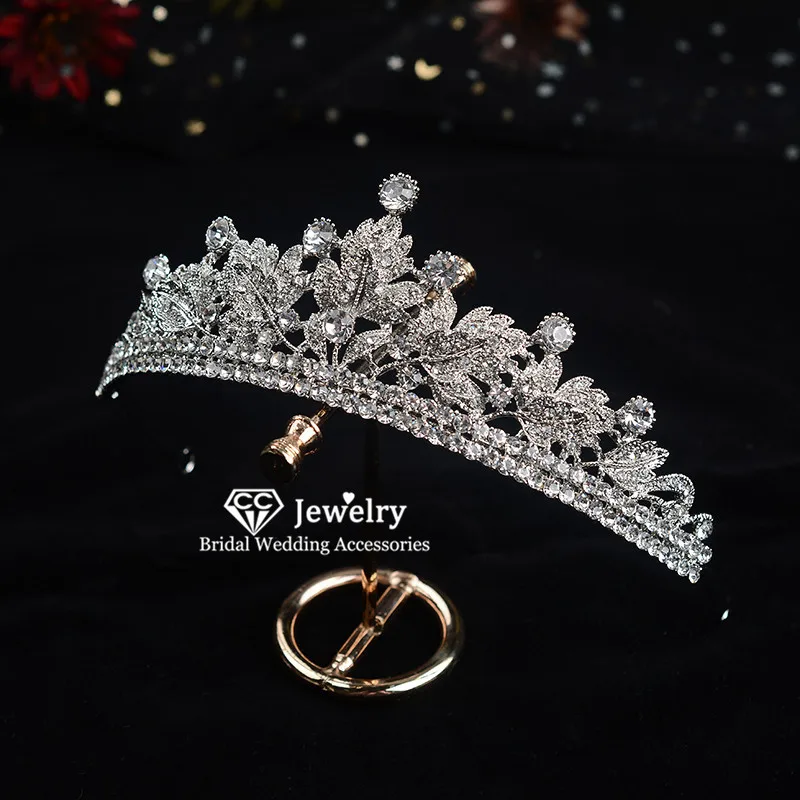 CC Crown Tiara Wedding Hair Accessories for Women Bridal Tiara Fashion Jewelry Queen Headdress Luxury Crowns Party Gift HG428