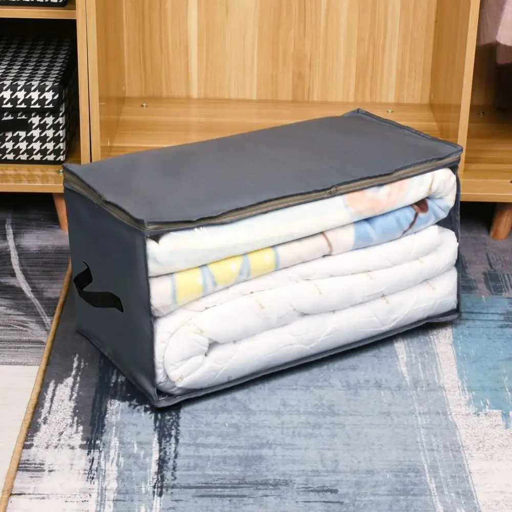 

Oxford Cloth Quilt Pillow Bedding Storage Bag Dustproof Closet Organizer Home Luggage Storage Supplies