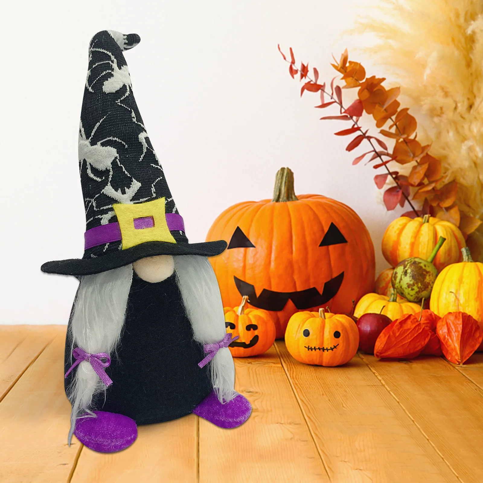 

Игрушка-Гном на Хэллоуин, безликая кукла, фигурки эльфов ручной работы, украшения для домашвечерние НКИ, праздничное украшение «сделай сам»