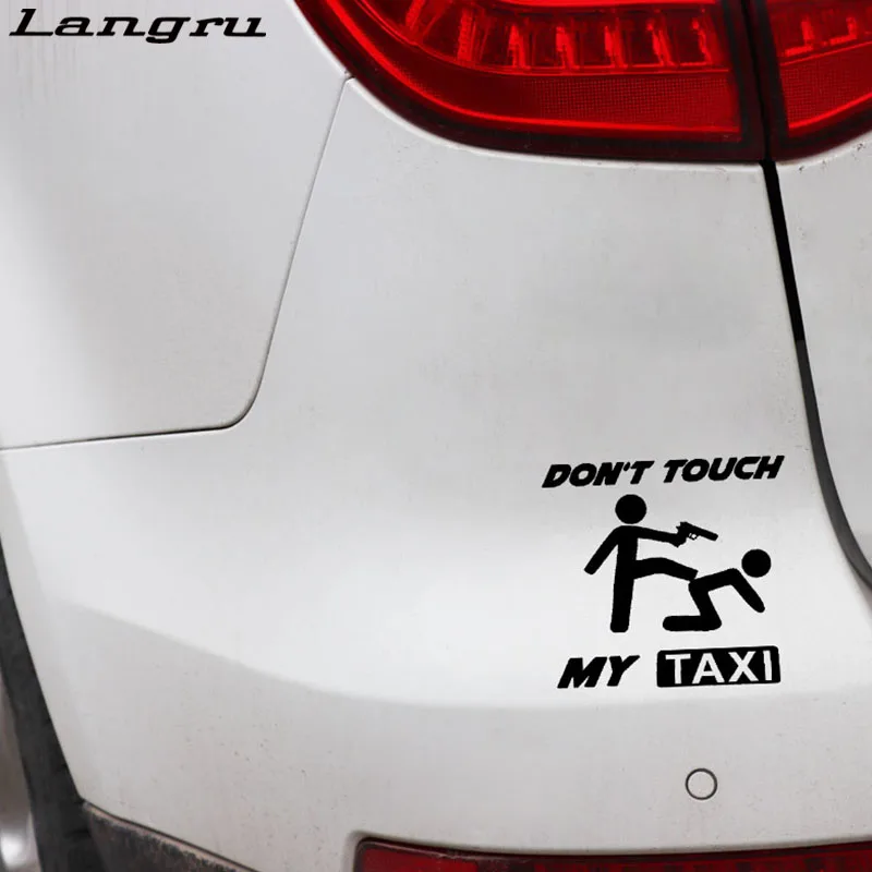 Langru Fun Don't Touch My Taxi Car Window Sticker Vinyl Decals Accessories Jdm | Автомобили и мотоциклы
