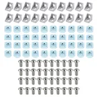 Набор коннекторов из алюминиевого профиля серии 2020: 20 угловых кронштейнов + 40 т-образных гаек серии M5 + 40 шестигранных колпачков m5x8 мм