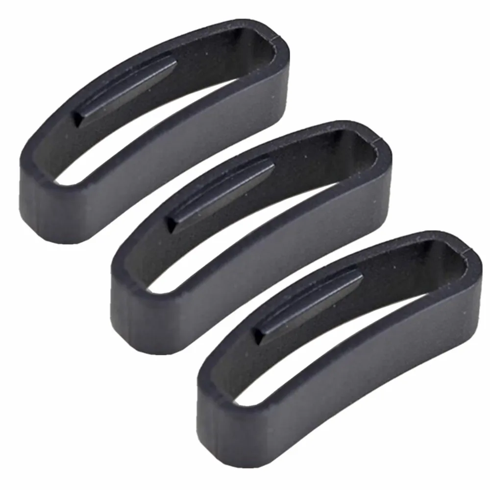 Черный кольцевой силиконовый резиновый сменный ремешок для часов держатель