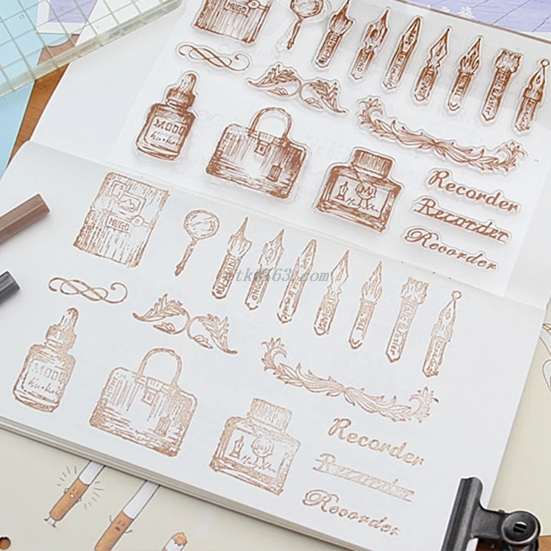 1 шт. прозрачный силиконовый фотоальбом для скрапбукинга сделай сам|Наборы счета|