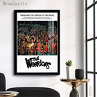 В Worriors постер из шелковой ткани современный Стиль принты вечерние дом декор комнаты #20-1005-42-54