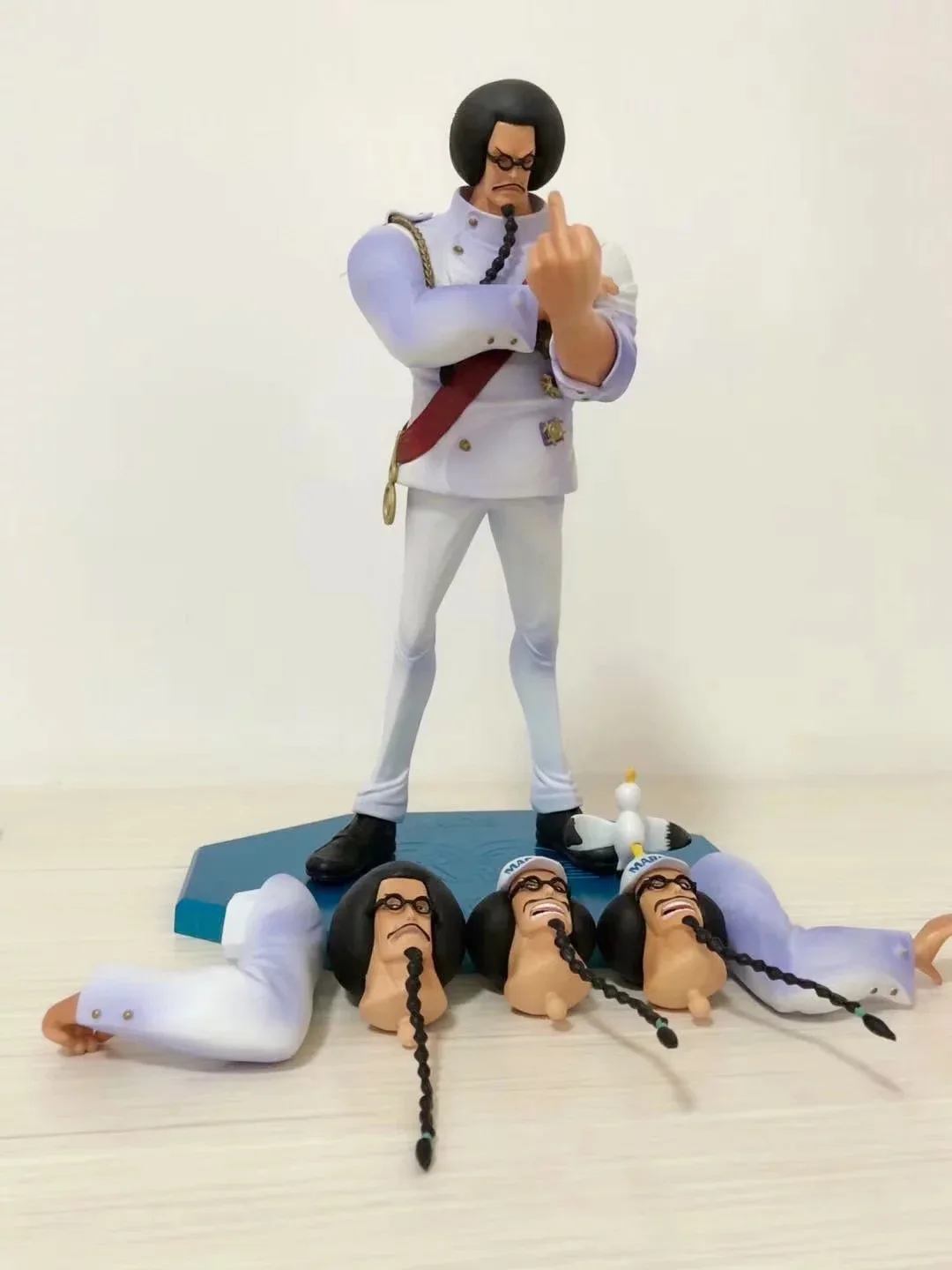 Фигурки героев Аниме One Piece Navy Луффи дедушка Обезьяна D Гарп Сенгоку ПВХ