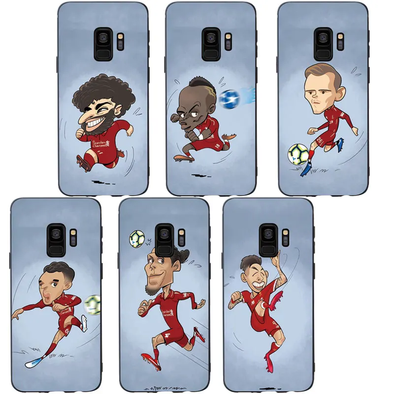 Чехол для телефона Football Van Dijk Salah Mane мягкий чехол Samsung Galaxy S6 S7 edge S8 plus S9 S10 e