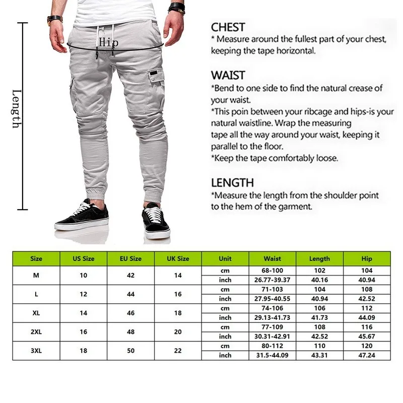 

Men Pants Thin Fashion Casual Jogger Pants 2021 Streetwear Cargo Pants Men's Multi-pockets Trousers Fitness Gyms Sweatpants Mens