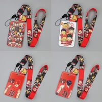 flyingbee x2224 classic anime basketball boy lanyard card id holder car keychain phone badge kids gifts key ring holder jewelry