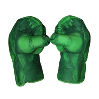 superhero hulk gloves fist muscle plush adults and child fight green boxing gloves cosplay anime accessories boy gift toys