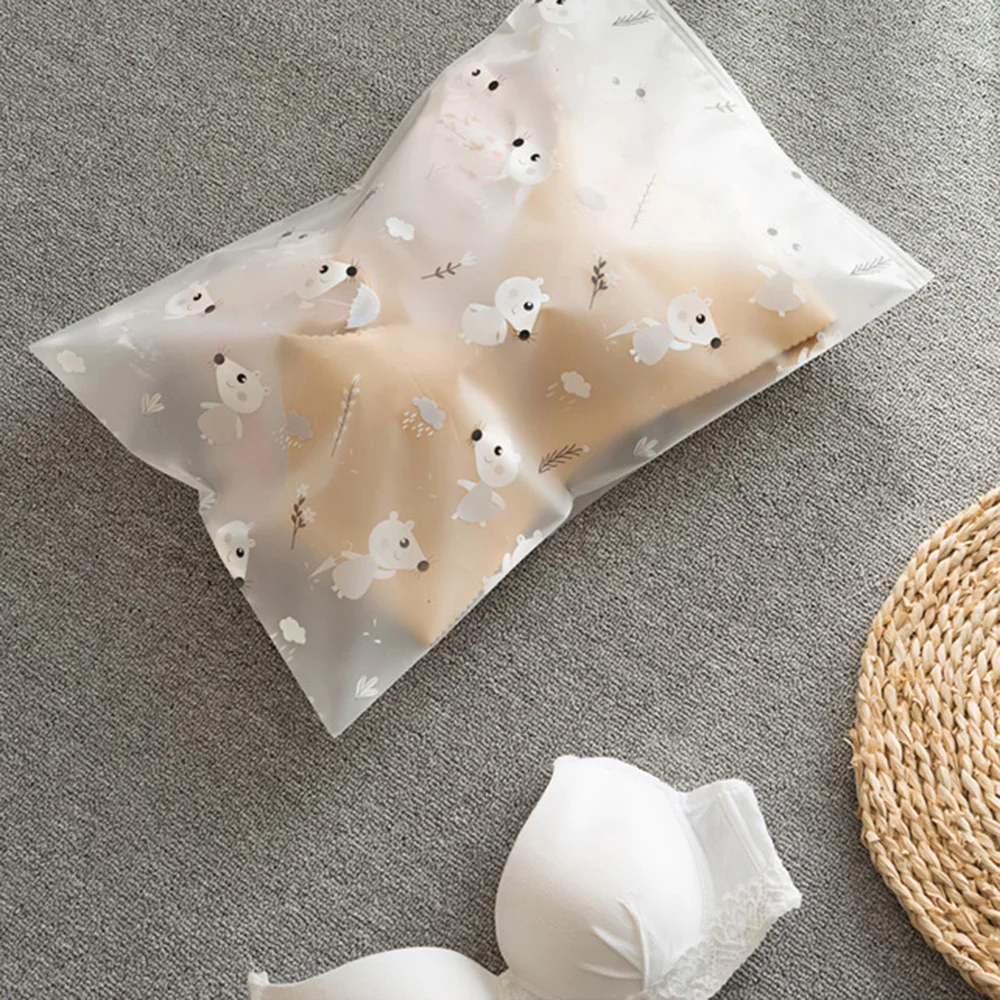 Милый мультфильм PEVA водонепроницаемый мешок для хранения костюм одежды Нижнее