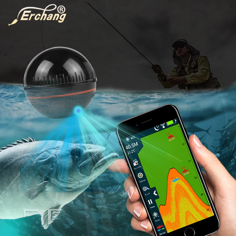 Эхолот Erchang XA02 портативный беспроводной с поддержкой IOS и Android|Рыболокаторы| |