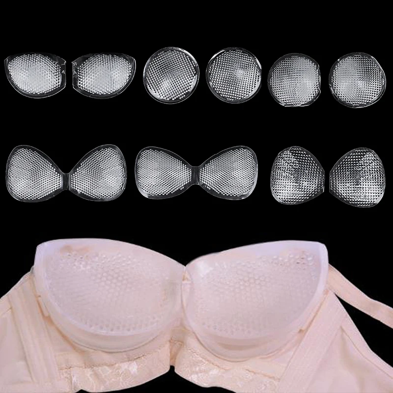 

1 пара вафельная Силиконовые груди колодки мягкое бикини бюстгальтер Вставка круглые подушечки усилитель купальник пуш-ап полный Дышащие М...