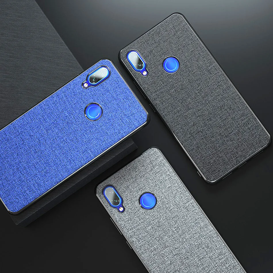 Cloth Frabic Phone Case For Xiaomi Redmi Note 7 6 8 Pro 5 4X 4 4A 6A 7A 6X 5A S2 Y2 A2 Lite Plus Soft Silicone Cover Coque
