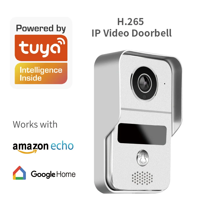 2MP 1080P POE Tuya APP WIFI IP дверной звонок Интерком Визуальный глазок с сигналом