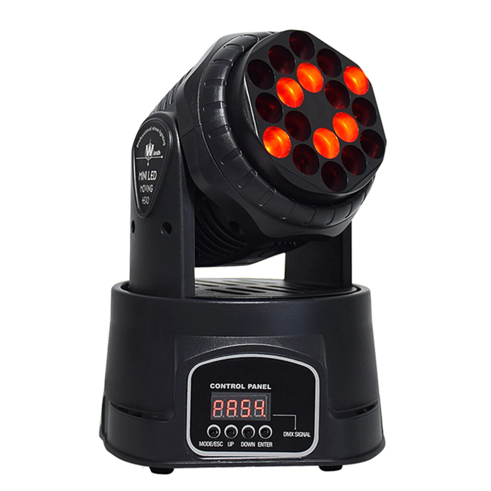 Светодиодный светильник с движущейся головкой 18x3 Вт RGB светодиодный мини-светильник с движущимся точечным лучом, светильник с подвижной головкой для мытья, для мероприятий, дискотеки, вечерние, для ночного клуба - Цвет: 18x3W moving head