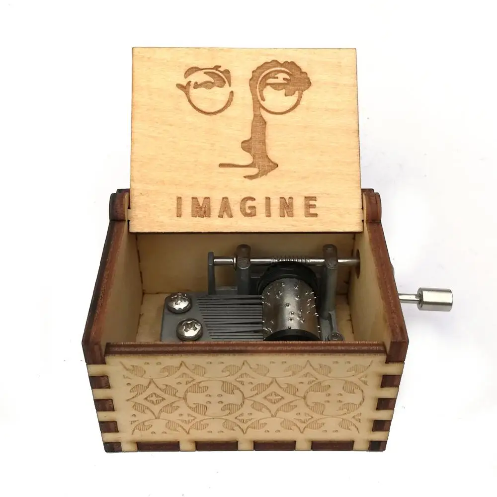 Прямая поставка деревянная музыкальная шкатулка ручной работы Star Juego De Tronos