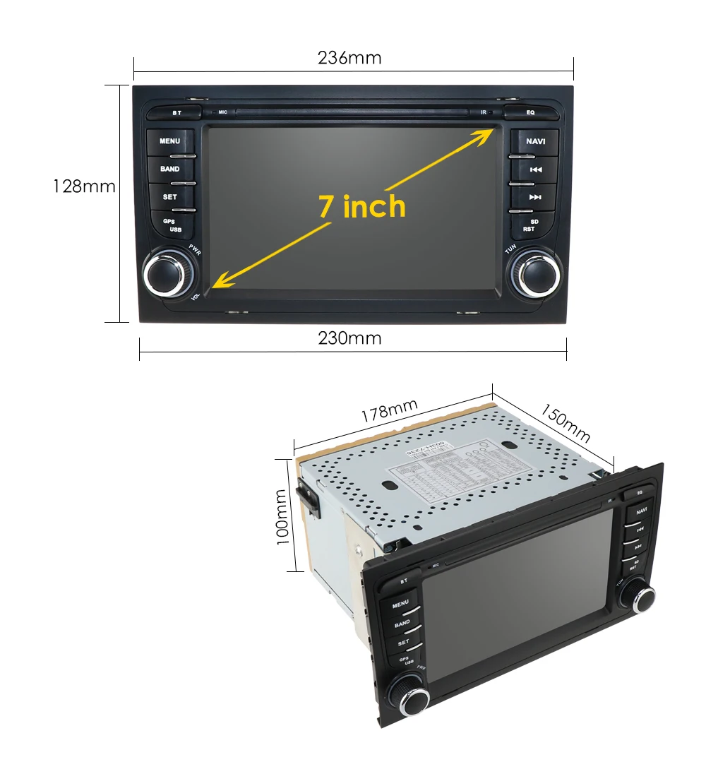 4G wifi Android 9,0 Автомобильный gps Navi для audi A4 2002-2008 S4 RS4 8E 8H B6 B7 с BT RDS мультимедийный плеер радио