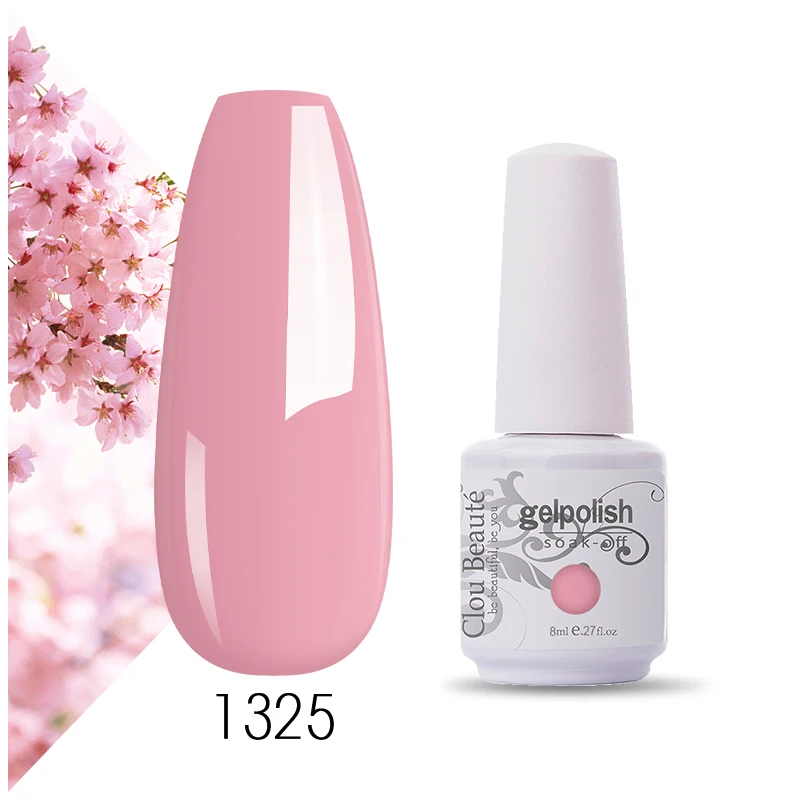 Гель лак Clou Beaute для ногтей 8 мл полуперманентный УФ светодиодный праймер 85 цветов