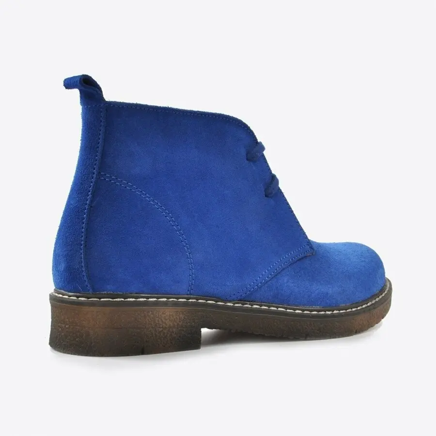 

Women Boots Mink Shoes Women Blue Nubuck Boots Vzn20-038K