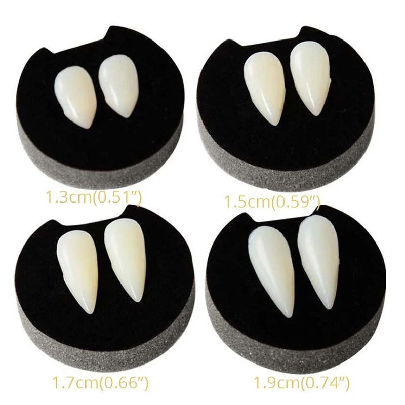 

1Pair Vampire Zombie Teeth Latex Elf Devil Witch Ears Cosplay Mask For Halloween Masquerade Party Costumes Festival Party Props