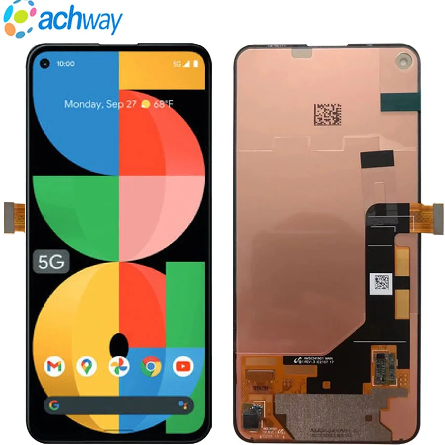 Оригинальный 5 5-дюймовый ЖК-дисплей для Googl e Pixel 5A стандартный сменный 5a Diaplay |