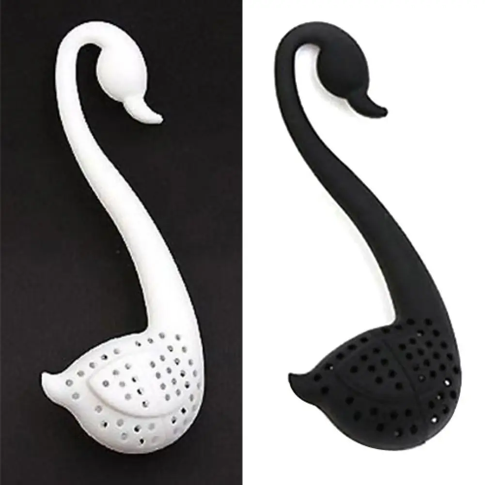 

1Pc Loose Tea Infuser Strainer Creative Swan Shape Herbal Spice Filter Diffuser