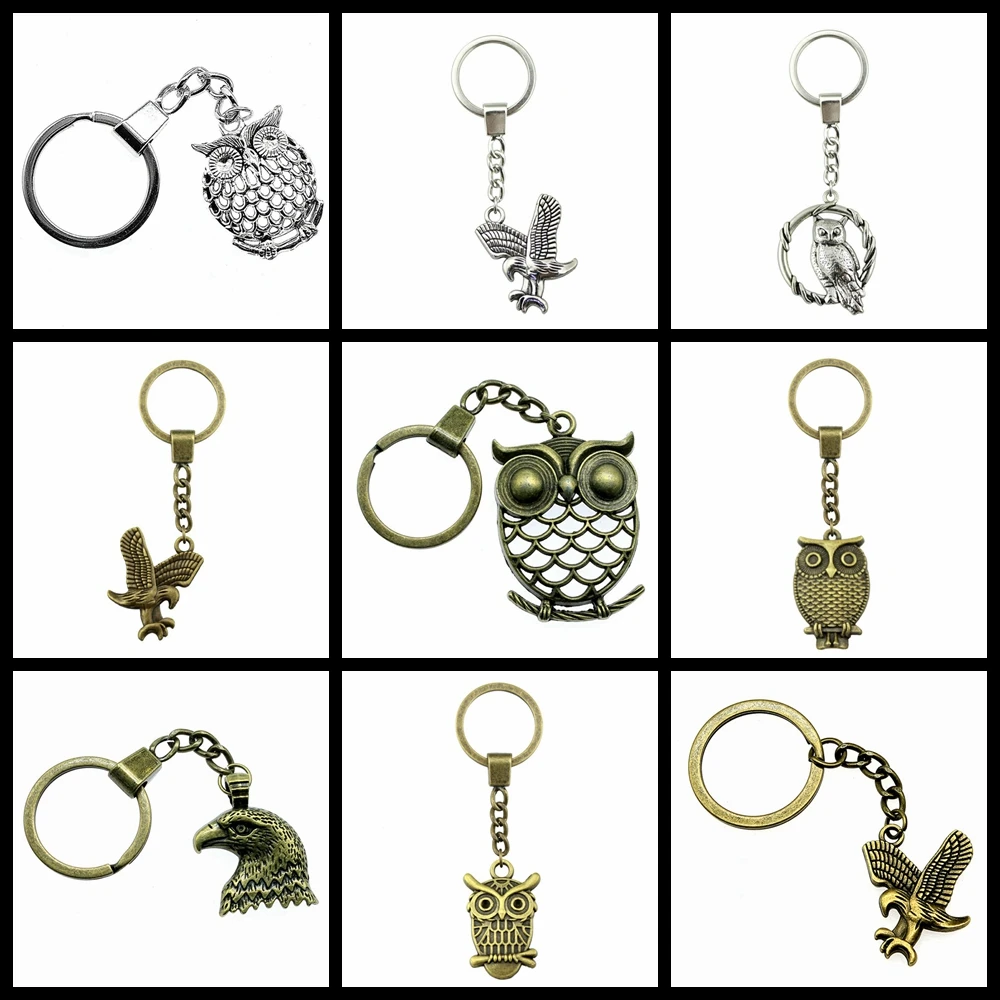 1PCS party gift Antique Pendant charms Eagle and owl crafts accessories boyfriend fashion women | Party Favors