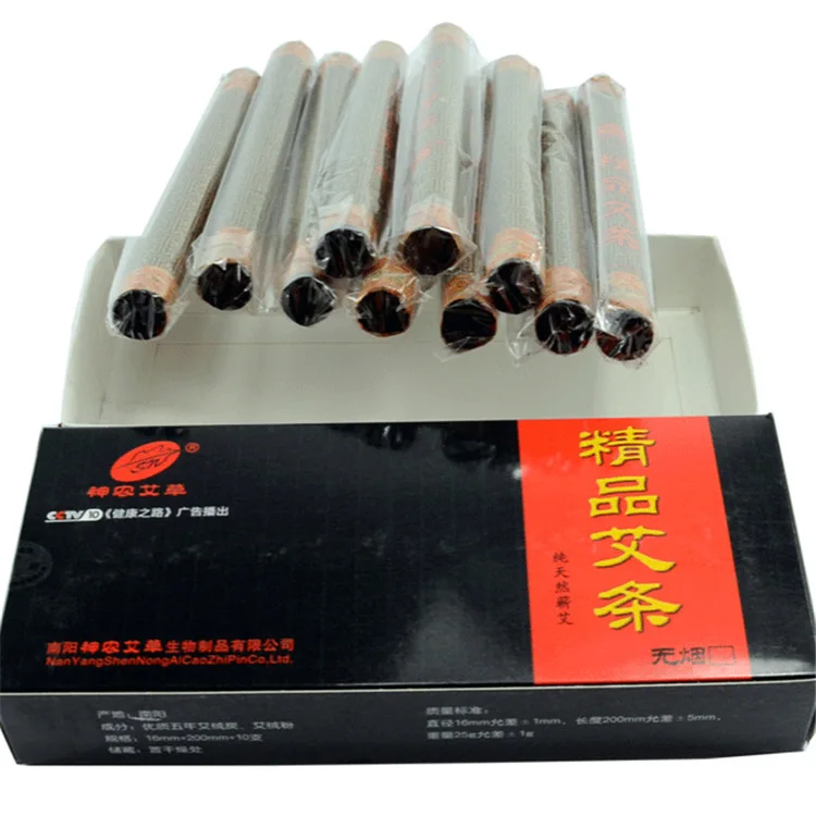 Shennong удлиненная грубая Бездымная Мокса палочка газированная мокса полый муксур сегмент Экологически чистая мокса палочка Chen Mox