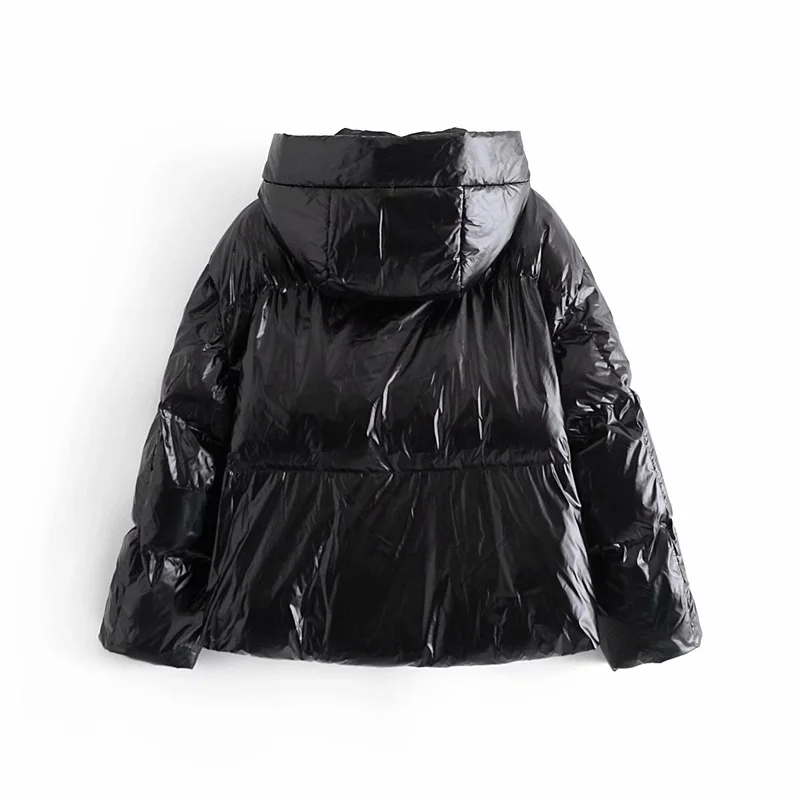 

Winter women's cotton clothing casual solid color hooded cotton clothing