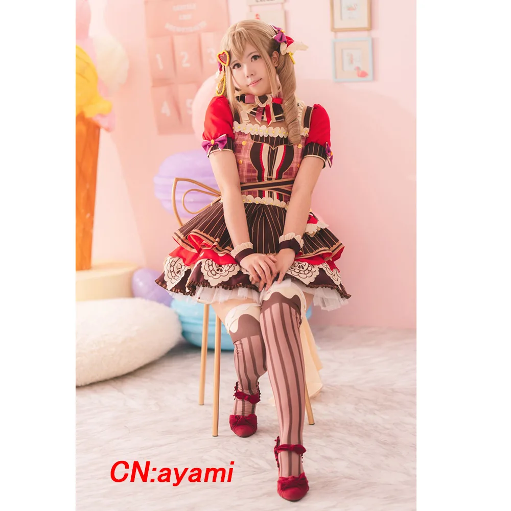 Костюм для косплея аниме взгляд! Ichigaya Arisa Dustabata платья на День Св. Валентина
