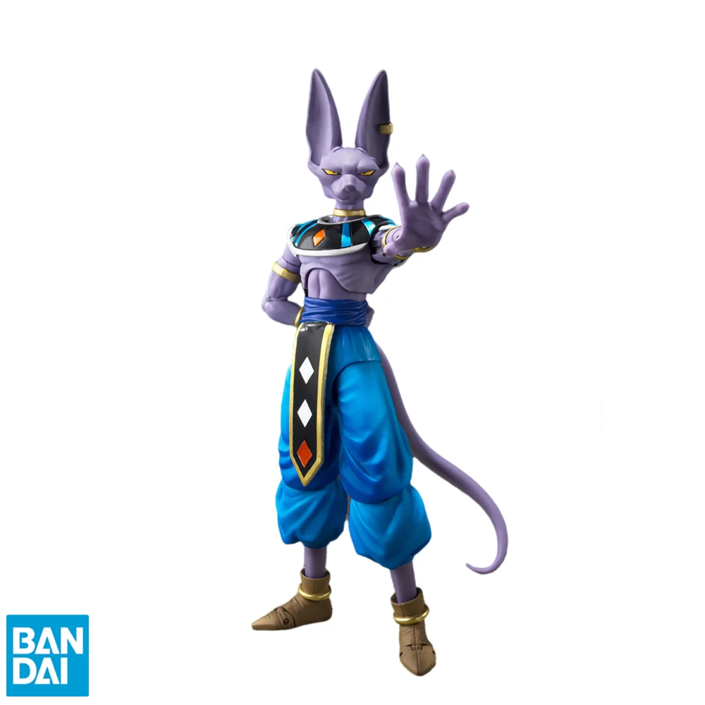 

Оригинальные фигурки героев аниме «Драконий жемчуг» Bandai Super SHF Beerus, коллекционные модели, игрушки, подарки для детей