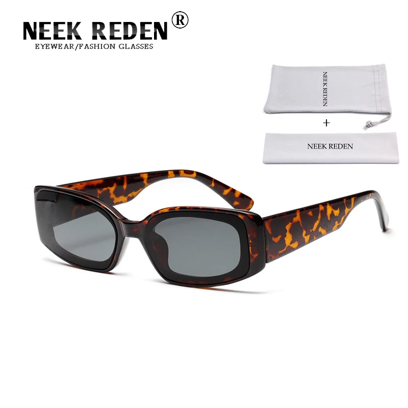 

Rectangle Sunglasses Men Leopard Hip Hop Eyewear Trend Ladies Outdoor Personality Sun Glass Vintage Women Rave Party Eyeglasses