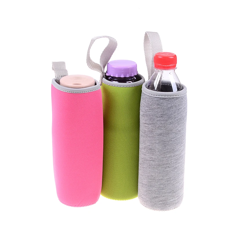 Insulated Neoprene Water Bottle Sleeve With Rope Water Bottles Bag Cover Pouch Holder Bottle Insulator For 420ml/550ml