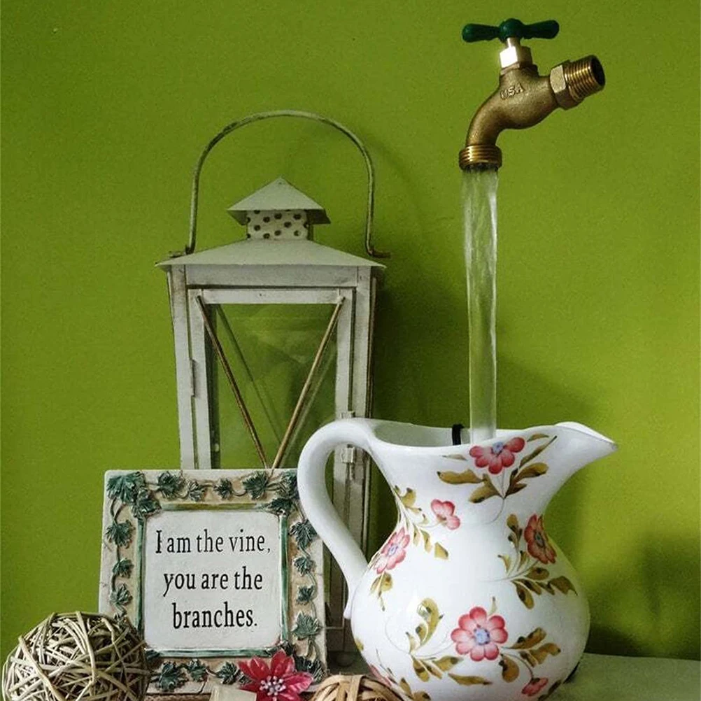 

Floating Faucet Water Fountain Kits Magic Tap Gift Invisible Flowing Spout Watering Can Yard Art Garden Decoration