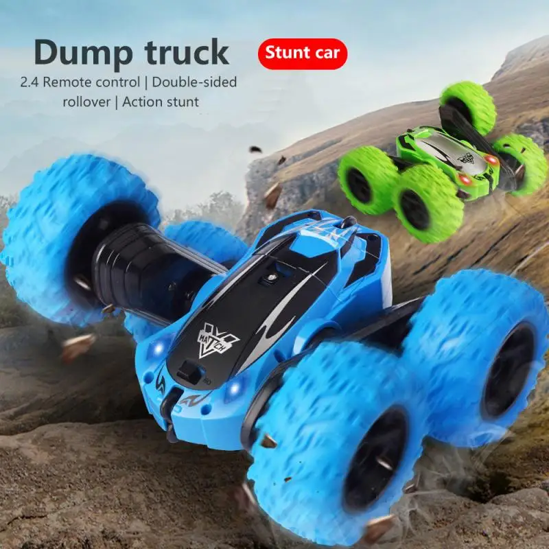 Новое поступление 4WD 2 4G Rc трюк Авто Hoge Snelheid Tumbling Crawler Voertuig 360 Graden Dubbelzijdig Roterende