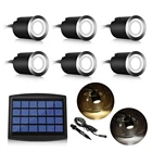 Фонари на солнечной батарее, водонепроницаемые, IP67, светодиодные фонари для подземных светильников