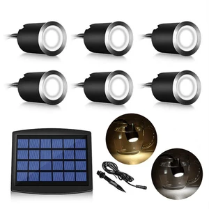 Фонари на солнечной батарее, водонепроницаемые, IP67, светодиодные фонари для подземных светильников