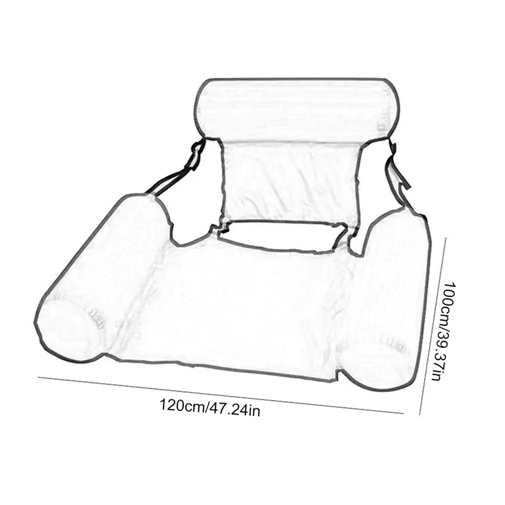 

PVC Summerx Inflatable Foldable Floating Row Swimming Pool Water Hammock Air Mattresses Bed Beach Water Sports Loungerx Chair