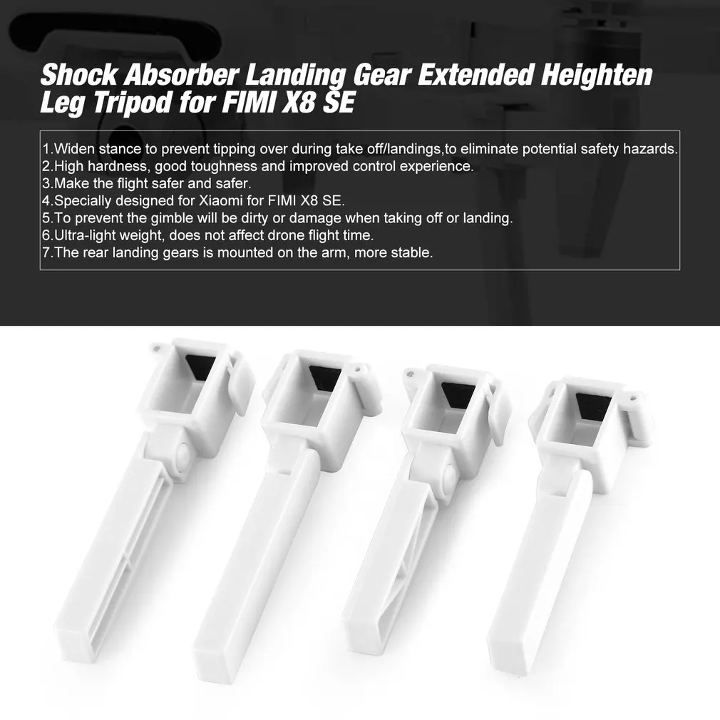 

Shock Absorber Landing Gear Extended Heighten Leg Tripod Accessories For FIMI X8 SE Camera Protector Extend Drone Accessories