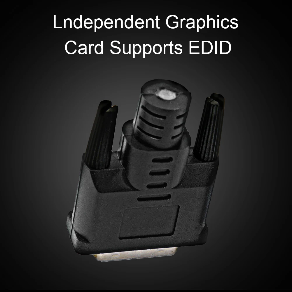 Универсальный подключаемый разъем DVI EDID 1080P виртуальный экран Безголовый стиль